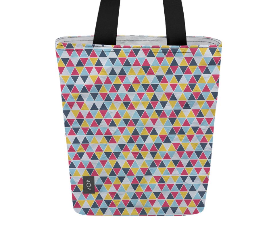 dobra bolsa azulejos triangulares coloridos 5