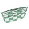 dobra cartao bandeira quadriculada verde e branca 2