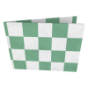 dobra nova bandeira quadriculada verde e branca 0