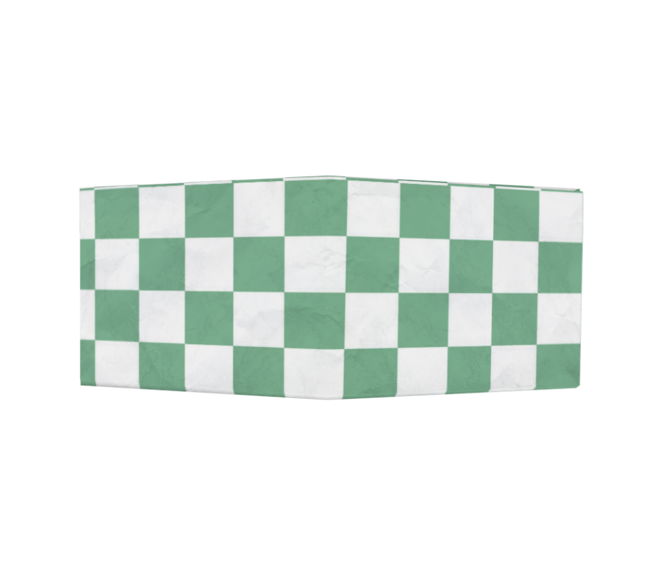 dobra nova bandeira quadriculada verde e branca 1