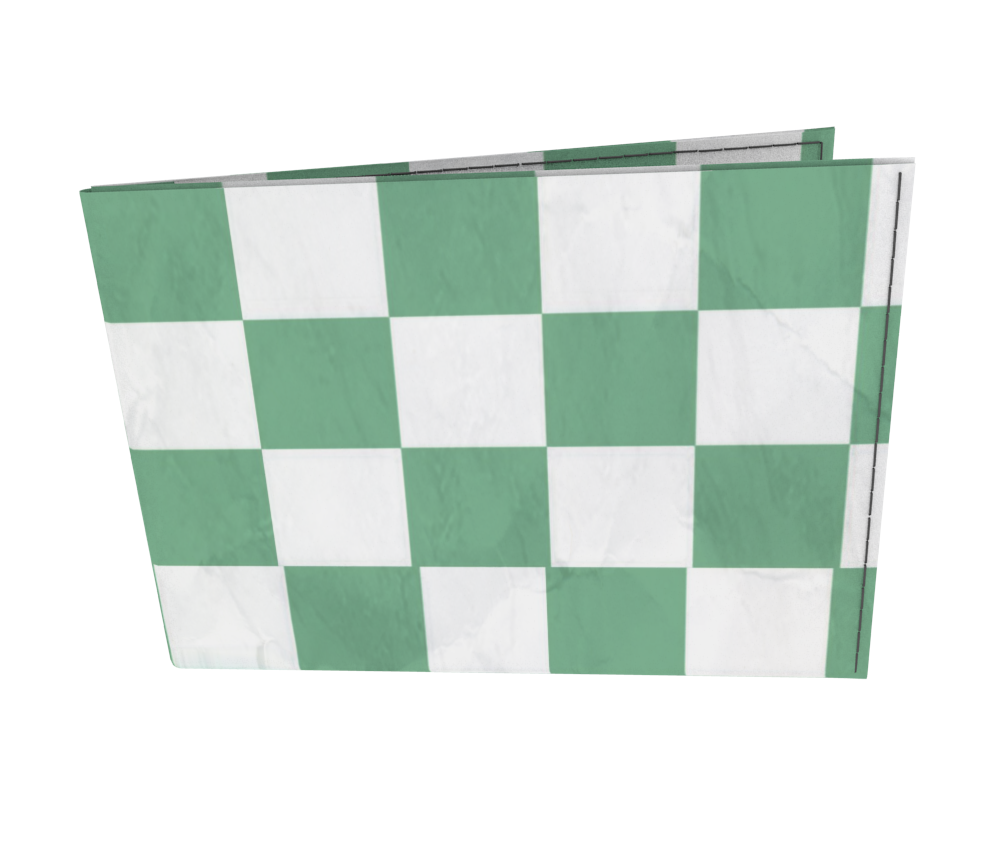 dobra old bandeira quadriculada verde e branca 0