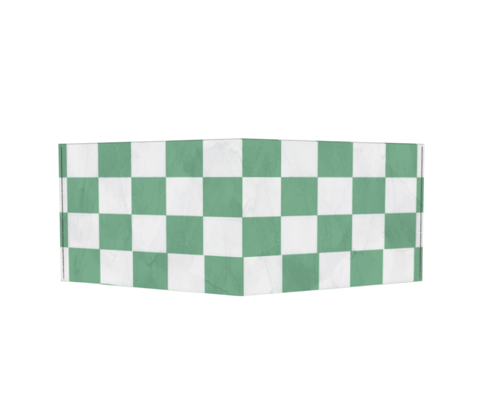 dobra old bandeira quadriculada verde e branca 2