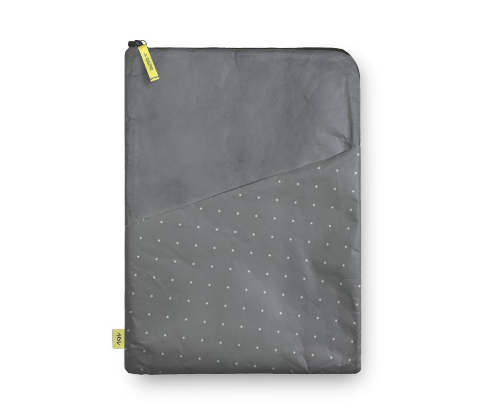 capa-notebook-pro-preta-cinza-de-bolinhas-capa-note-ziper-frente