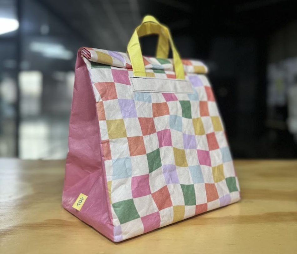 lancheira quadriculado derretido com alca